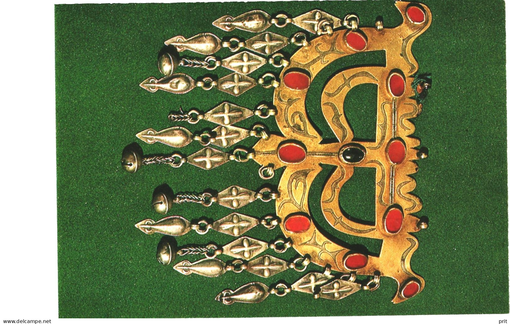 Turkmen Silverware antique jewelry Unused 16 Postcards Set, Soviet Turkmenistan USSR 1975 Publisher Aurora, Leningrad