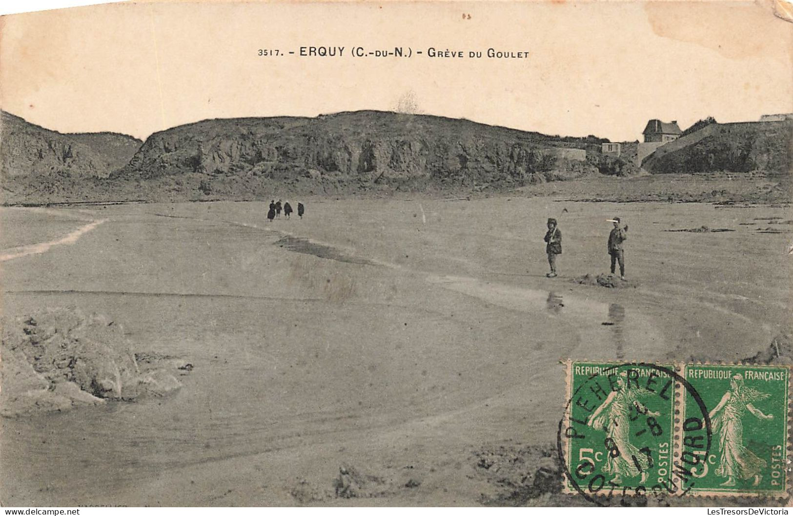 FRANCE - Erquy - Grève Du Goulet - Enfants - Carte Postale Ancienne - Erquy