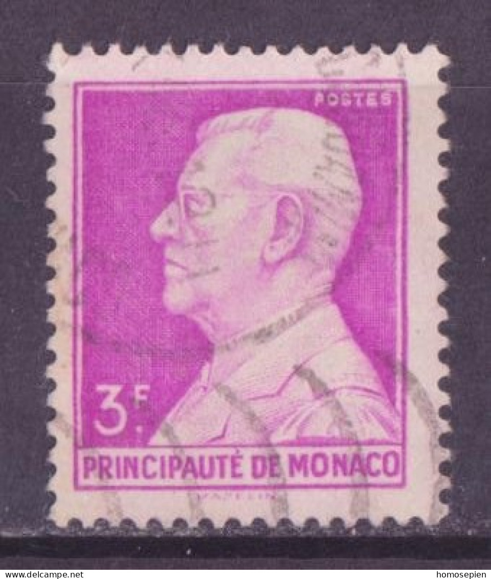 Monaco 1946 Y&T N°282 - Michel N°302 (o) - 3f Prince Louis II - Used Stamps