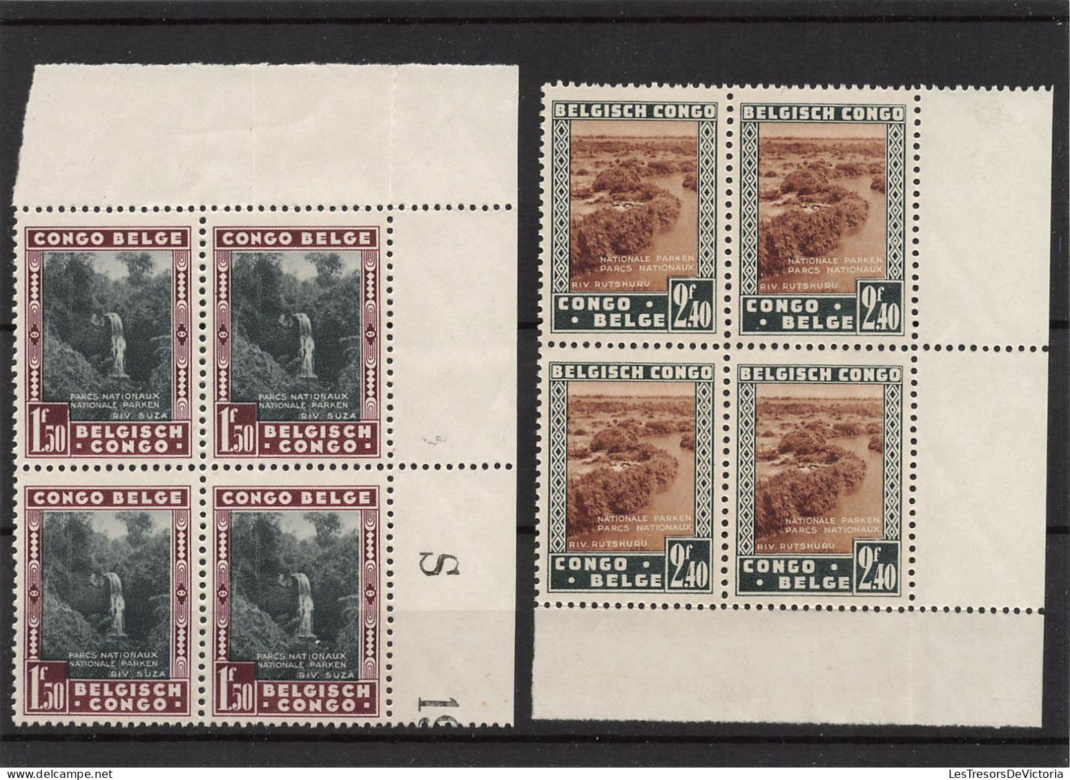 Timbre - Congo Belge - 1938 - COB 197/202**MNH - X4 - Cote 20 - Unused Stamps