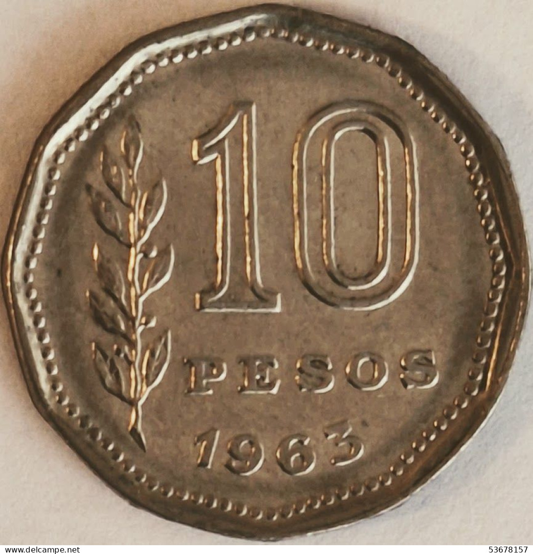 Argentina - 10 Pesos 1963, KM# 60 (#2749) - Argentine