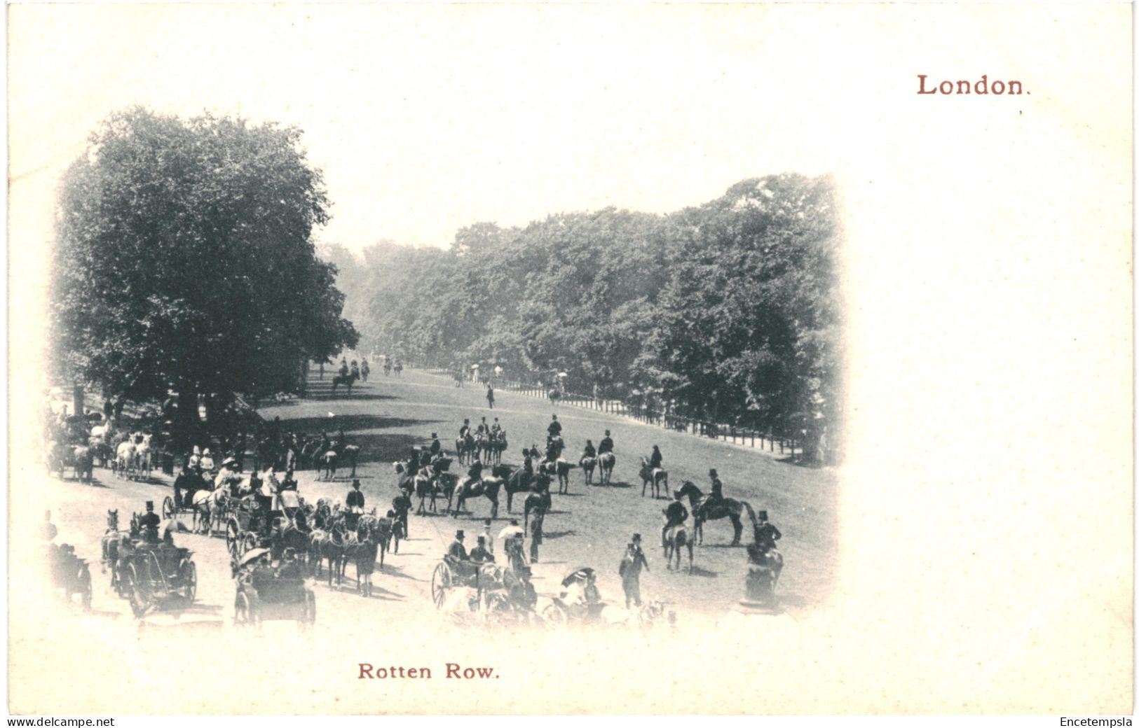 CPA  Carte Postale Royaume-Uni London Rotten Row Début 1900  VM74878 - Hyde Park