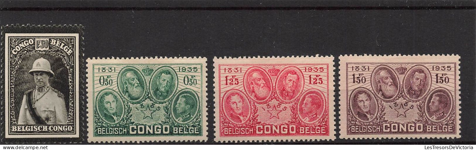 Timbre - Congo Belge - 1934/35 - COB 184/88* Et 189/91** - Cote 59,5 - Ungebraucht