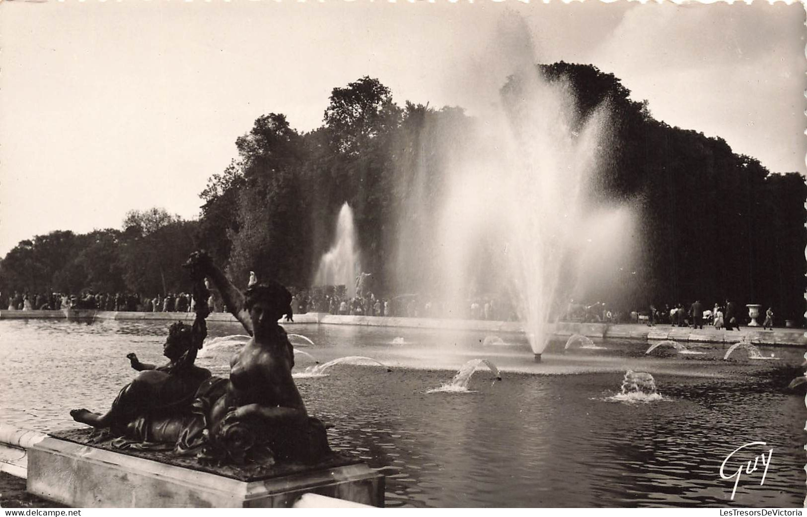 FRANCE - Versailles - Les Parterres D'eau Du Château - Carte Postale Ancienne - Versailles (Château)