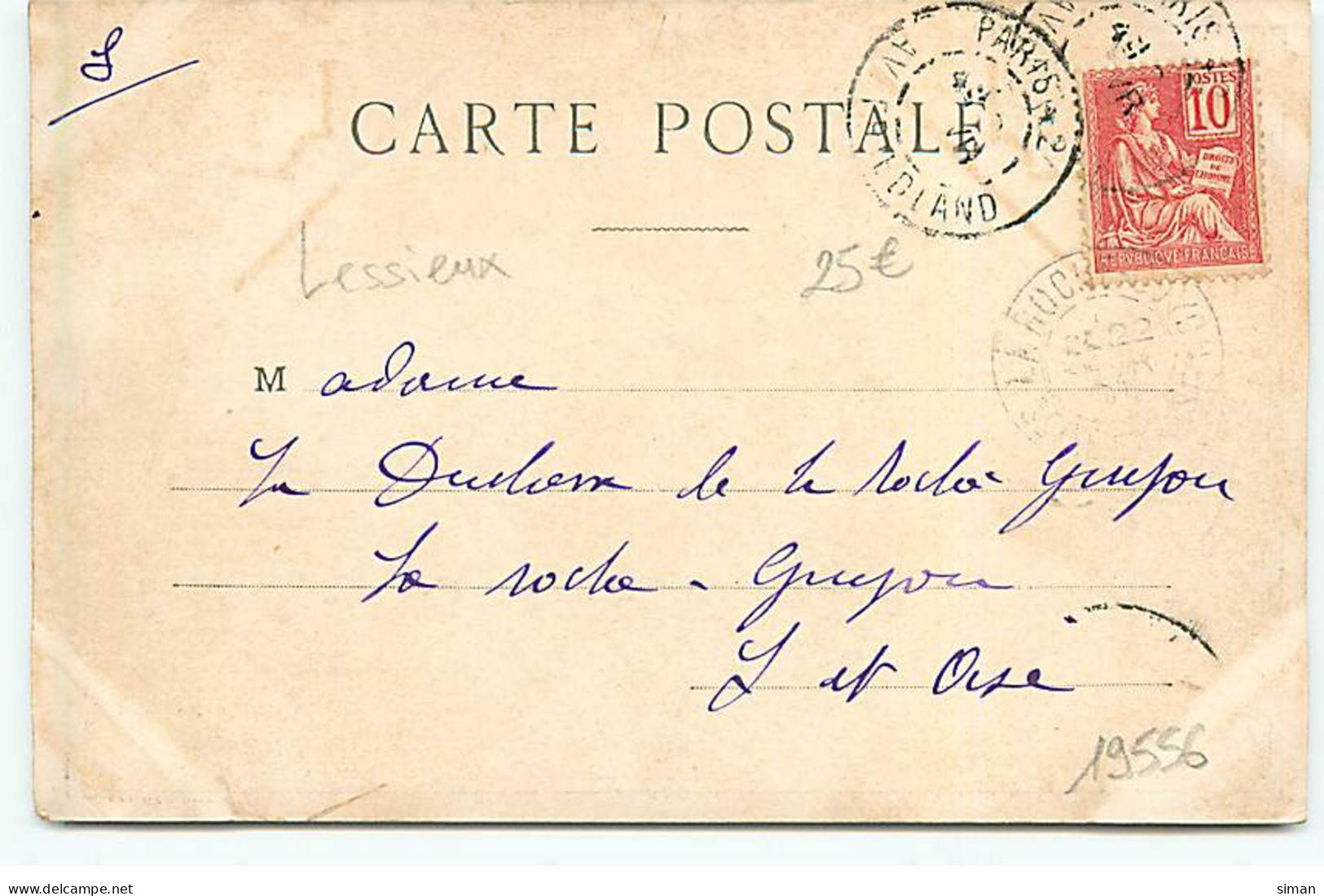 N°19556 - Lessieux - Mireille - Jeune Femme Près D'un Panier Rempli De Citron, Et D'un Tambourin - Lessieux