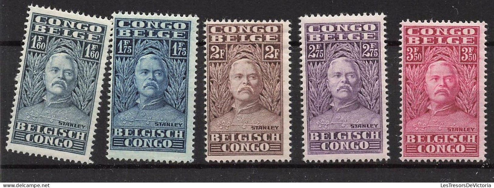 Timbre - Congo Belge - 1928 - COB135/49* - Explorateur Henri Morton Stanley - Cote 50 - Neufs