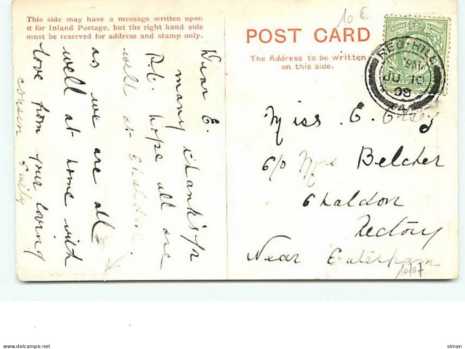 N°10707 - Carte Illustrateur - Ethel Parkinson - Fishwoman 1813 - Faulkner Series N°226B - Parkinson, Ethel