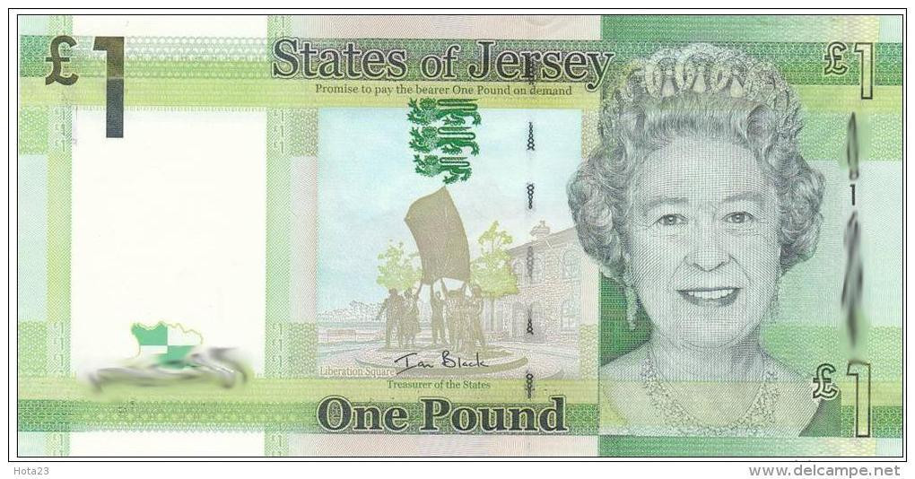JERSEY 1 POUND   ND /2010  - UNC  Stronghold - Queen Elizabeth - Jersey