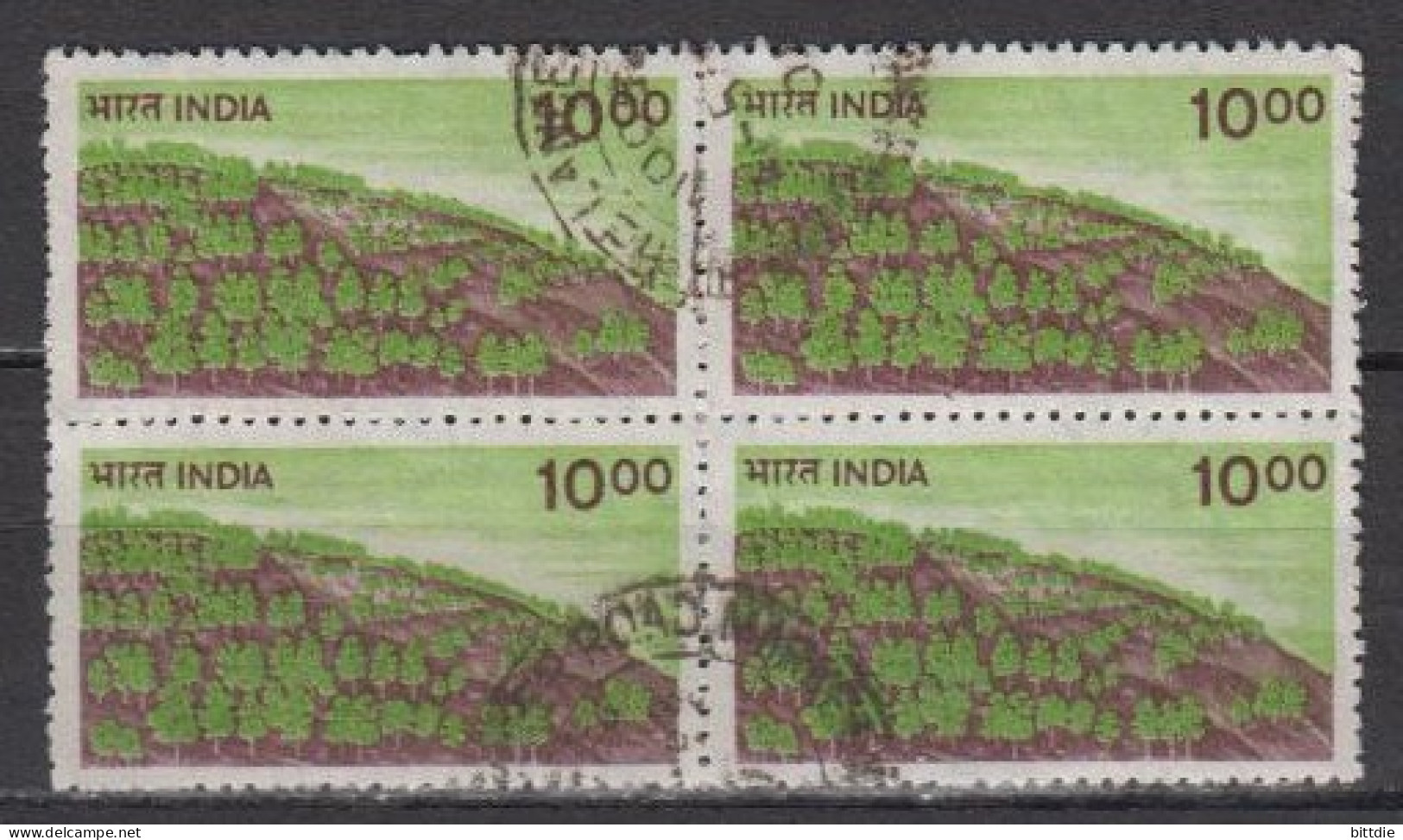 Indien  986 X , VB , O  (U 6313) - Used Stamps