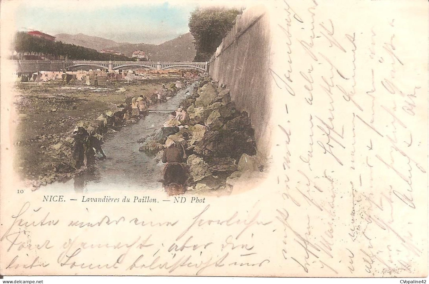 NICE (06) Lavandières Du Paillon En 1901 (Dos Non Divisé) - Artesanos