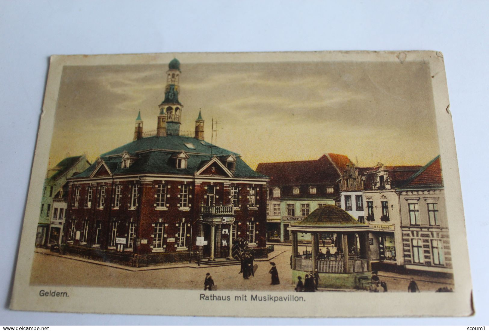 Geldern Rathaus Mit Musikpavillon 1923 - Geldern