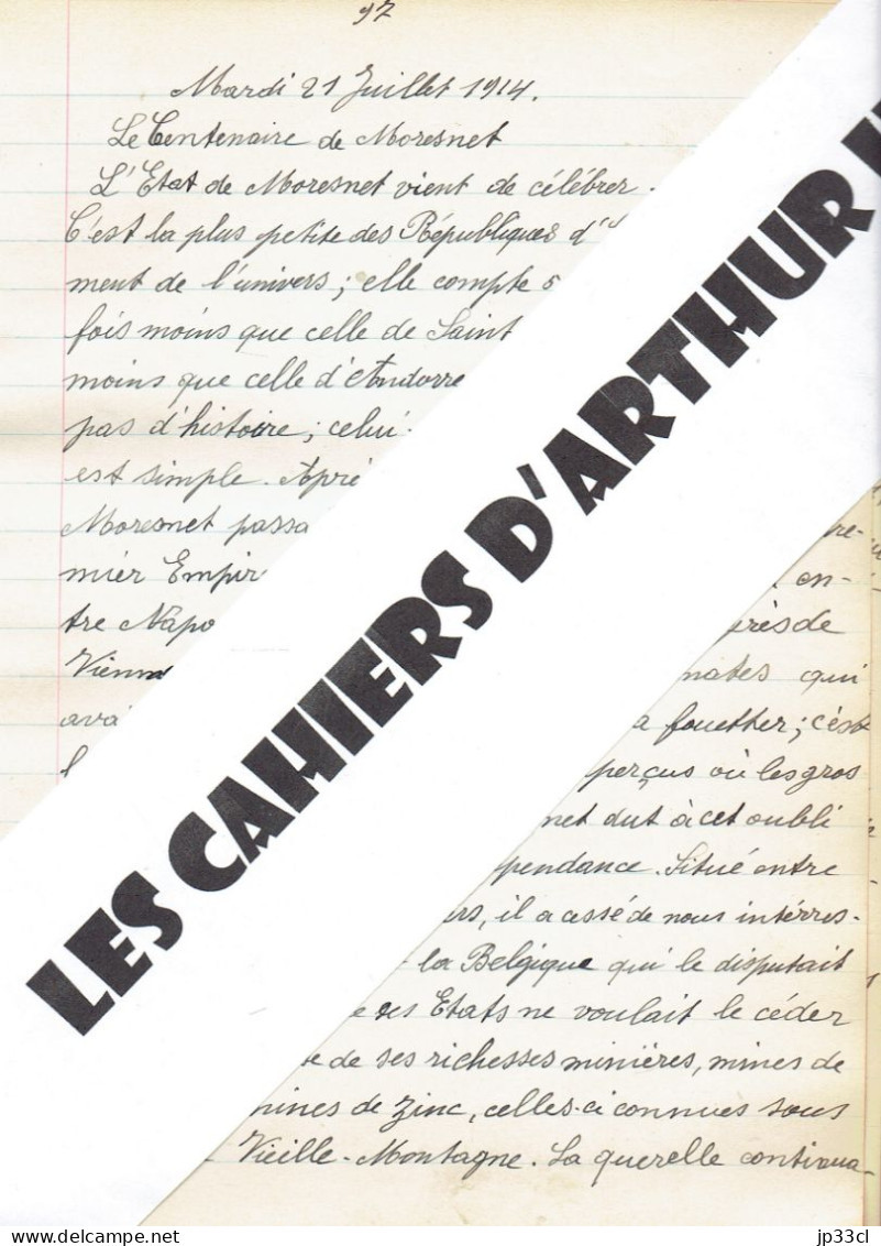 Le Centenaire De L’État De Moresnet, La Plus Petite Des Républiques D'Europe (Le Peuple Du 21/7/1914) - Le Peuple