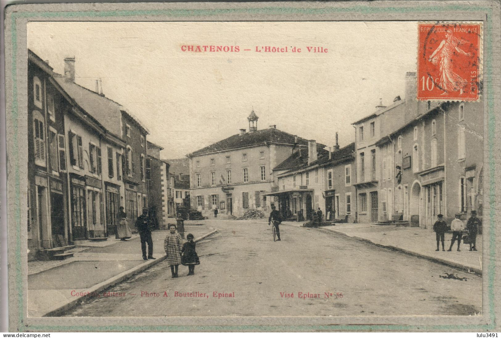 CPA - CHATENOIS (88) - Aspect Du Quartier De L'Hôtel De Ville En 1915 - Chatenois