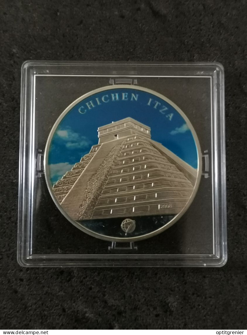 500 TOGROG TUGRIKS BE 2008 ARGENT 925 CHICHEN ITZA 2500 EX. MONGOLIE / SILVER MONGOLIA - Mongolie