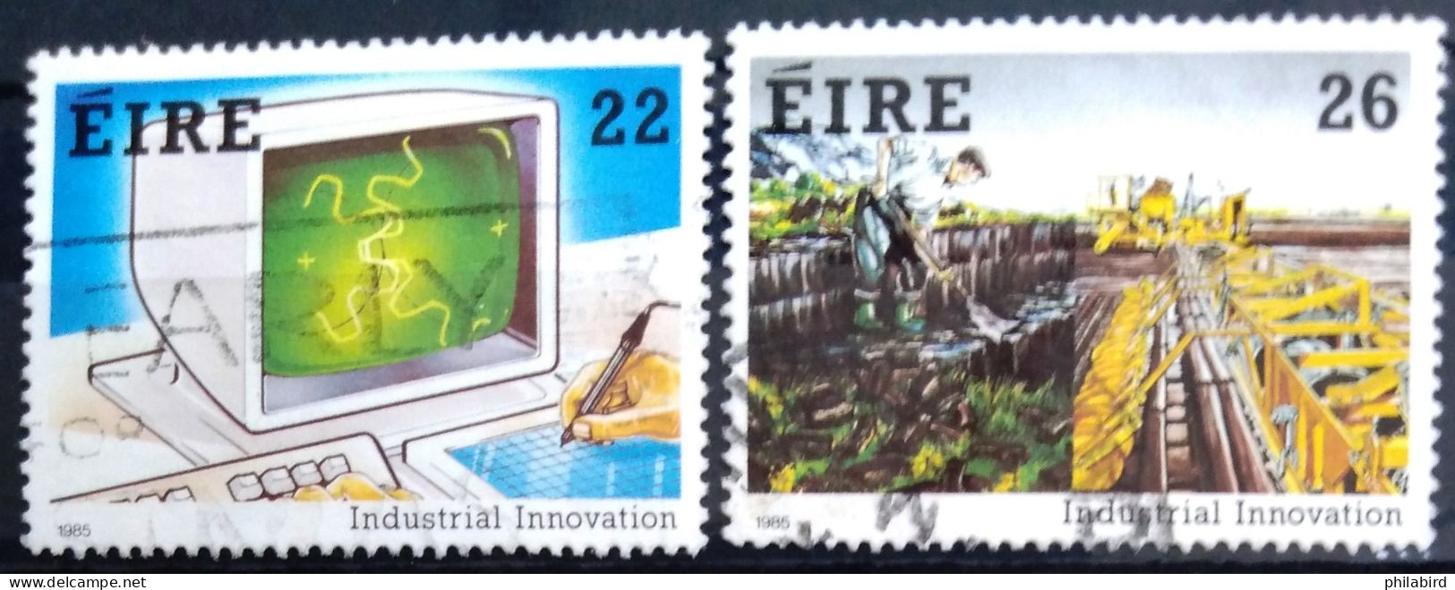 IRLANDE                     N° 580/581                      OBLITERE - Used Stamps