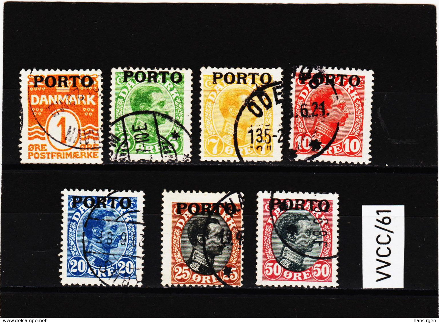 VVCC/61 DÄNEMARK PORTO 1921  Michl  1/7  Gestempelt SIEHE ABBILDUNG - Postage Due