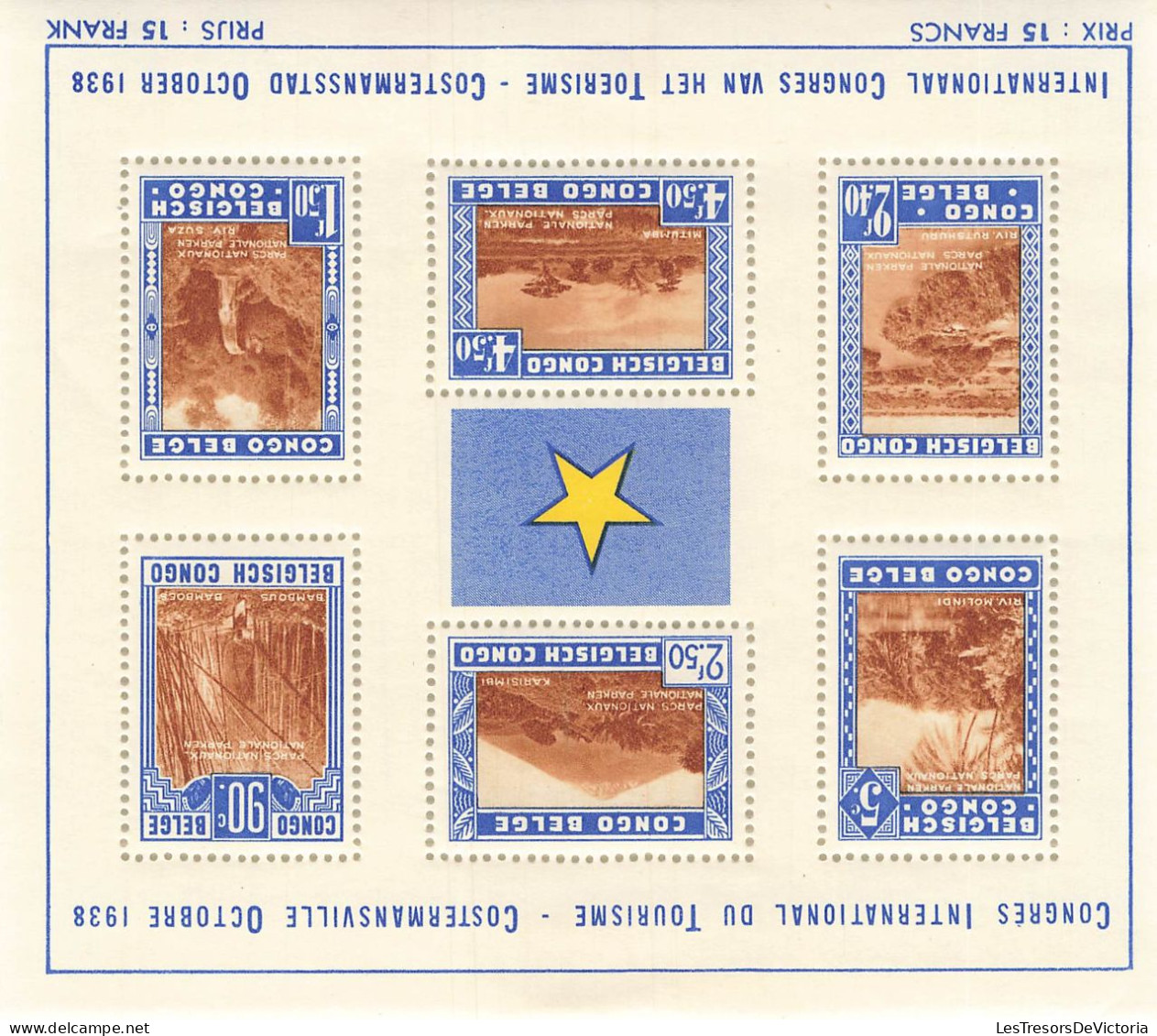 Timbre - Congo Belge - 1938 - COB BL 2* - Cote 80 - Unused Stamps