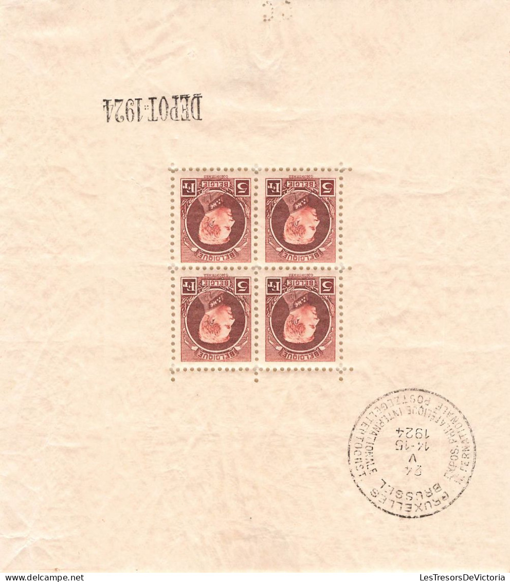 Timbre - Belgique - 1924 - Bloc - COB BL 1 - Montenez 4X218 - Cote 340 - 1924-1960