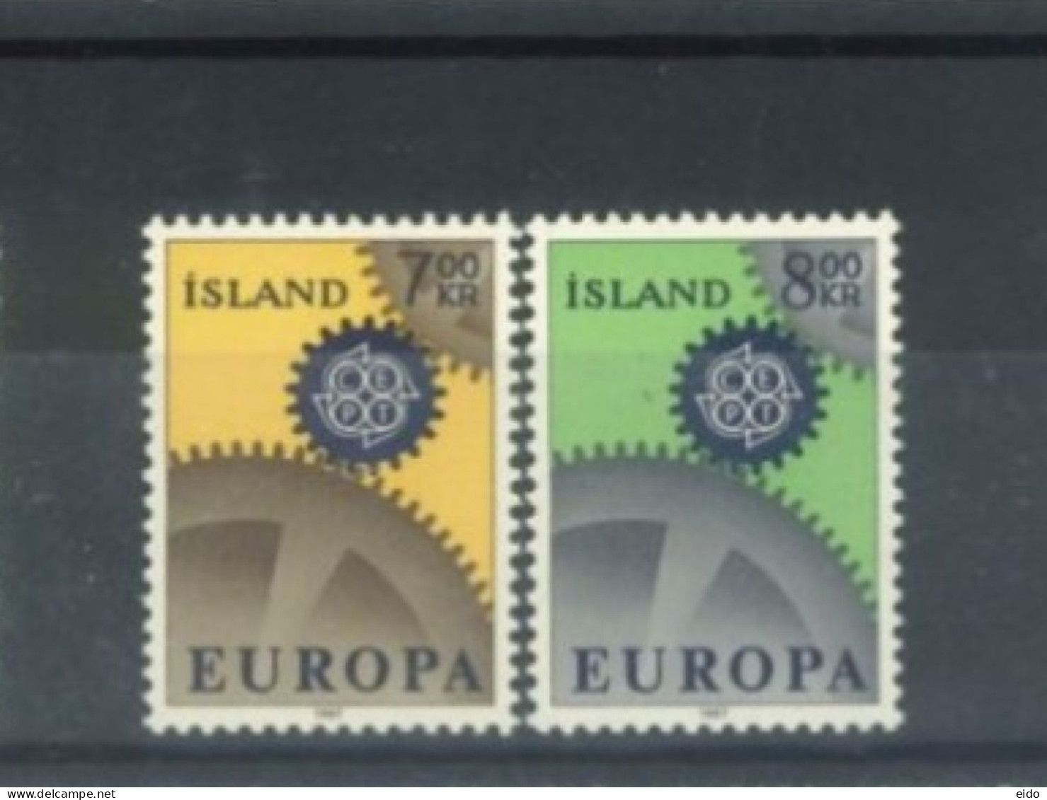 ISLAND -  1967, EUROPA STAMPS COMPLETE SET OF 2,  UMM (**). - Nuovi