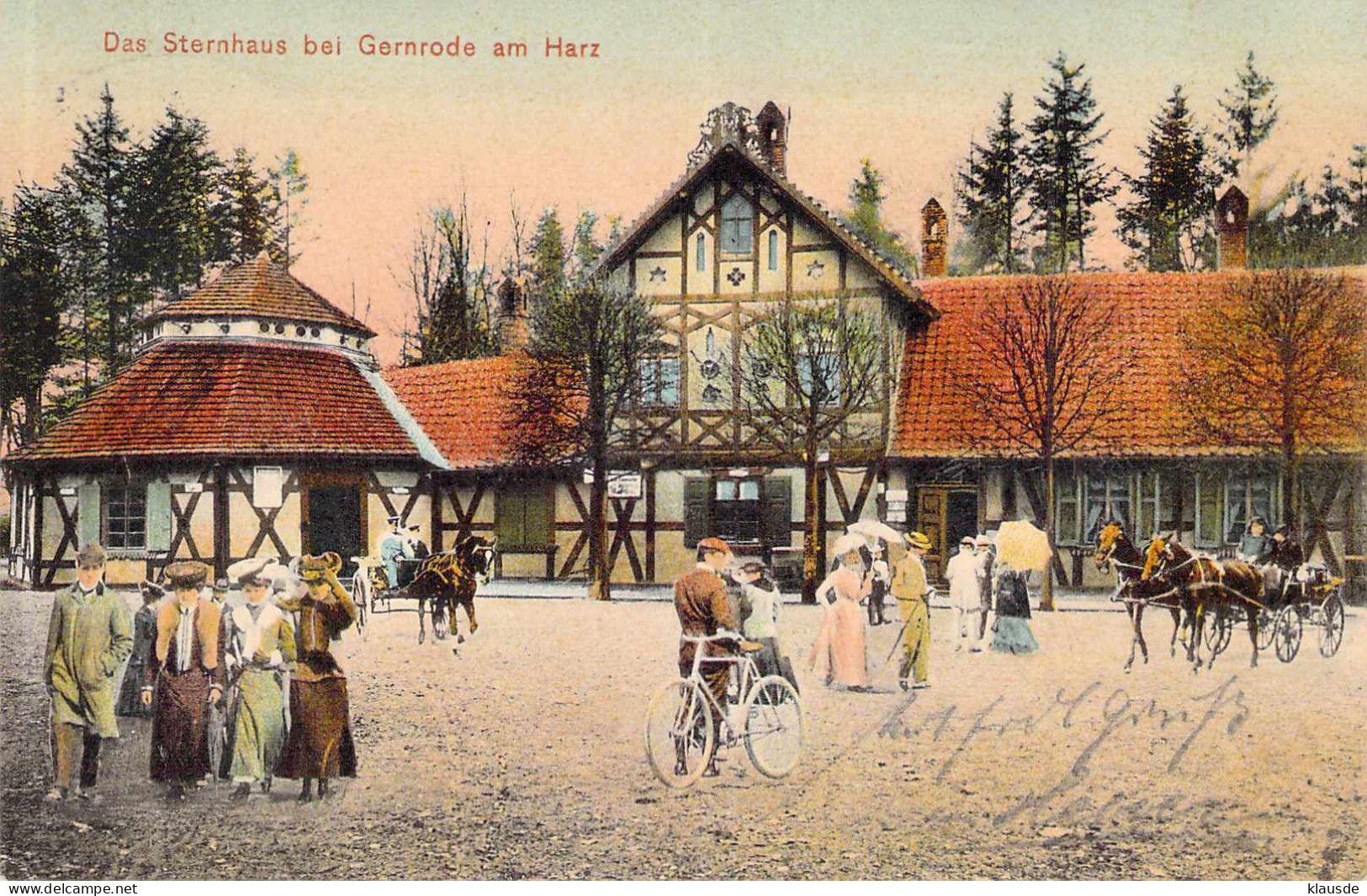 Das Sternhaus Bei Gernrode Gel.1909 Bahnpost - Quedlinburg