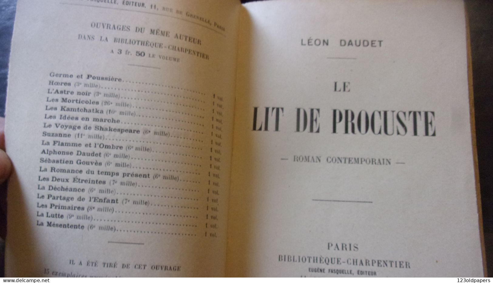 EO LEON DAUDET 1912 LE LIT DE PROCUSTE Monarchisme, Antidreyfusard Et Nationaliste ACTION FRANCAISE - 1901-1940