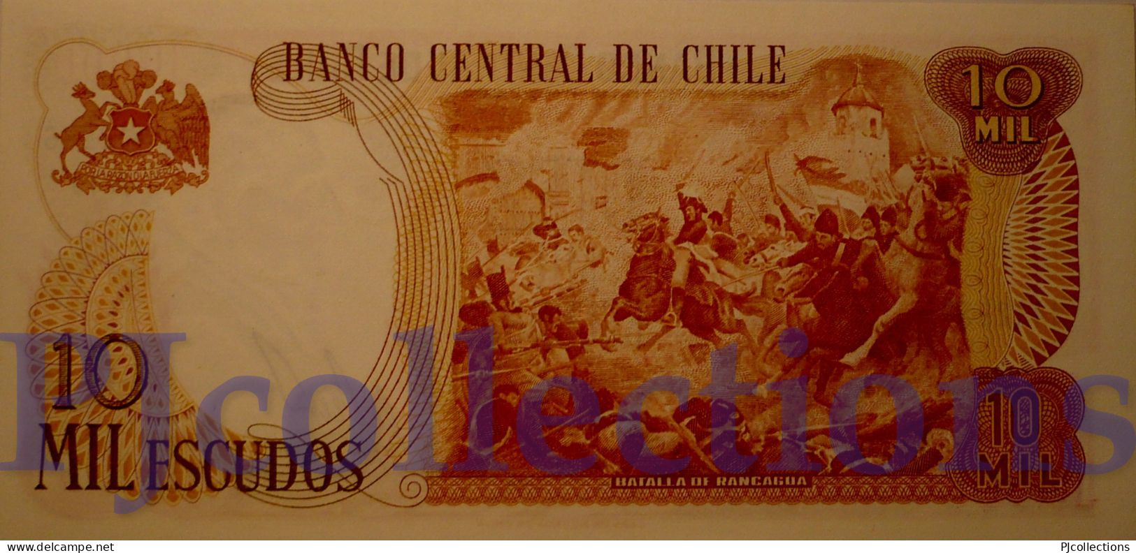 CHILE 10000 PESOS 1967/76 PICK 148 UNC - Chile