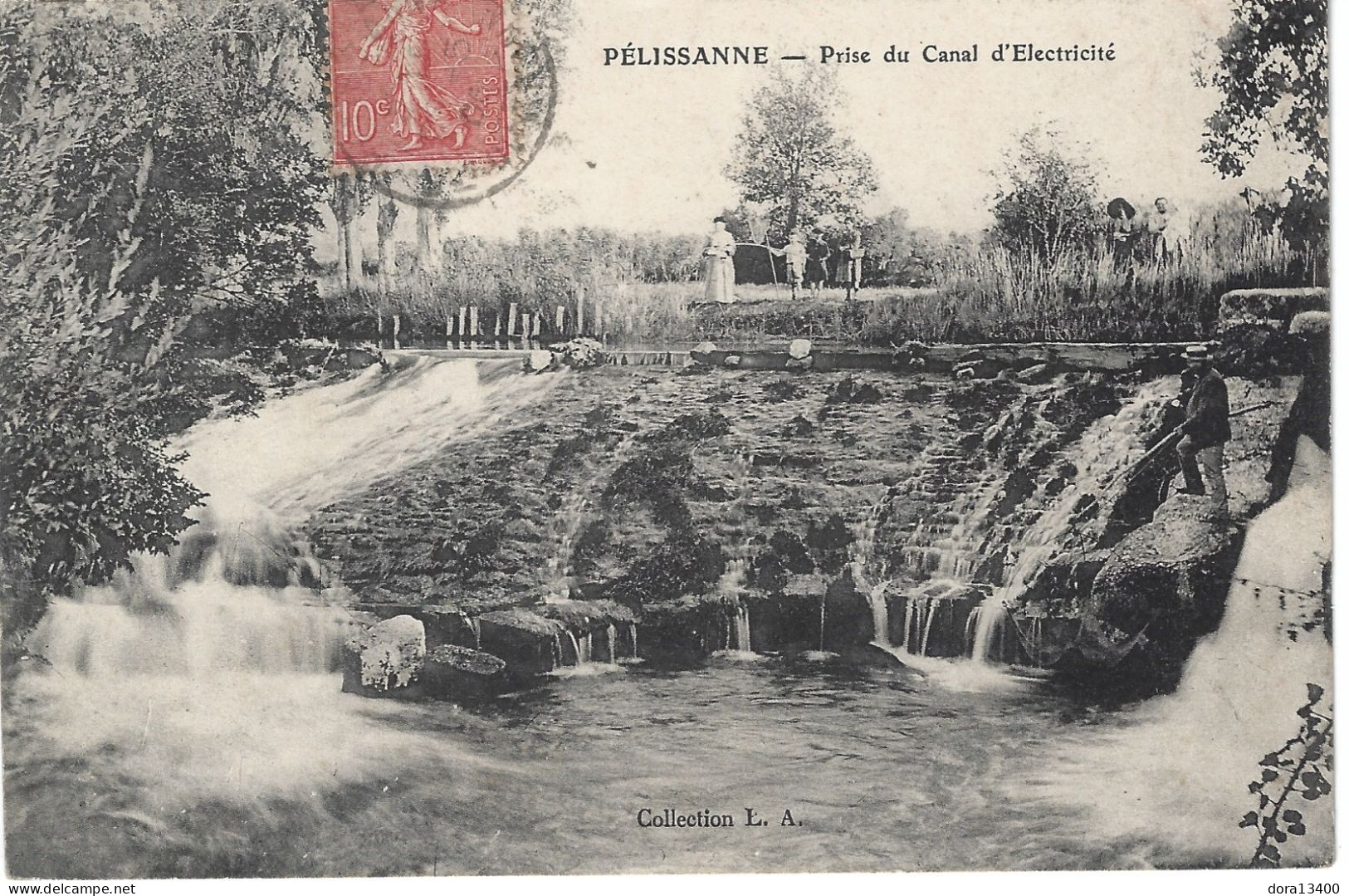 CPA13- PELISSANNE- Prise Du Canal D'Electricité - Pelissanne