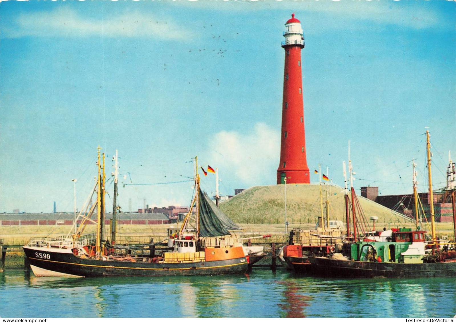 PAYS BAS - Ijmuiden - Vue Sur Le Phare - Colorisé - Carte Postale - IJmuiden