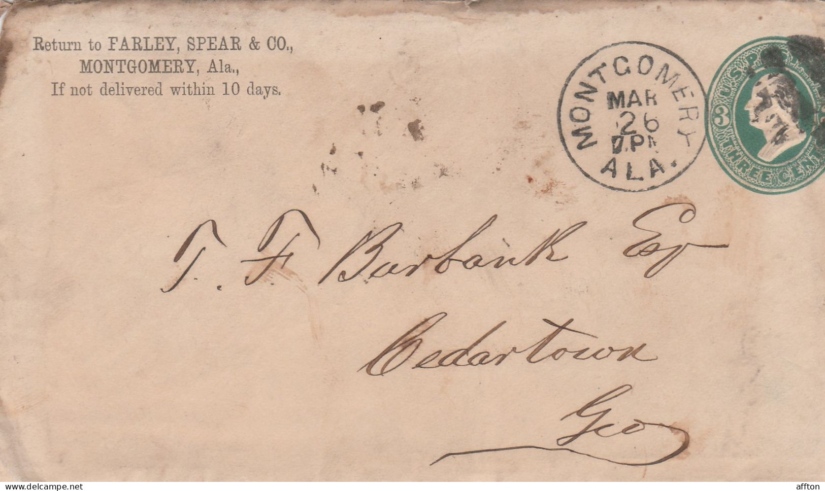United States Old Cover Mailed - ...-1900