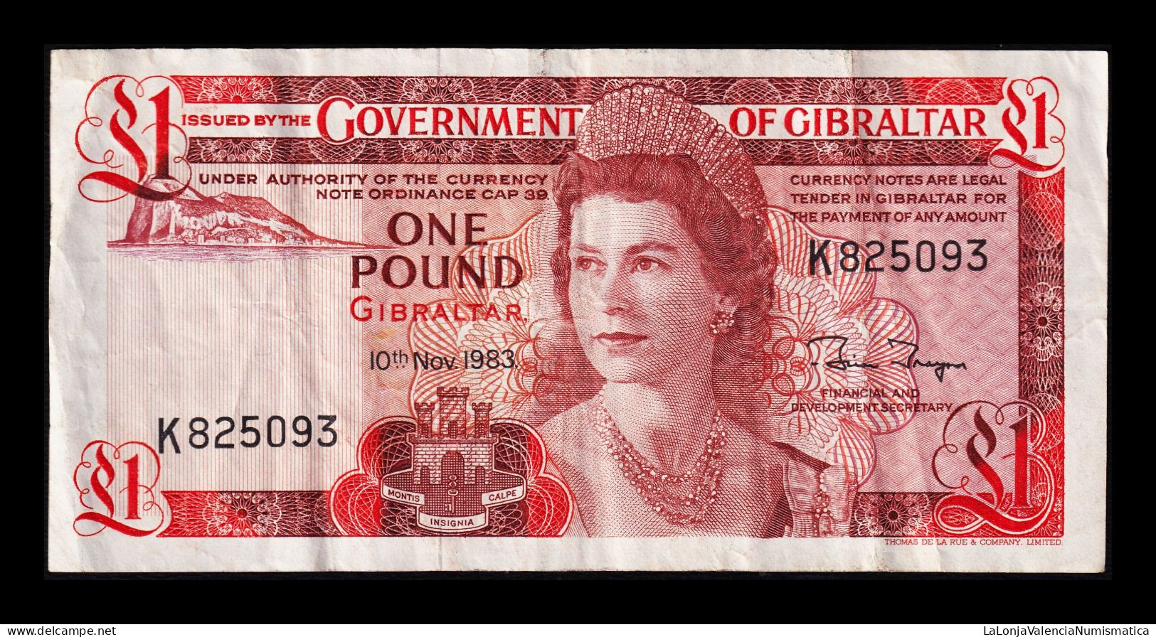 Gibraltar 1 Pound Elizabeth II 1983 Pick 20c Bc/+ F/+ - Gibilterra