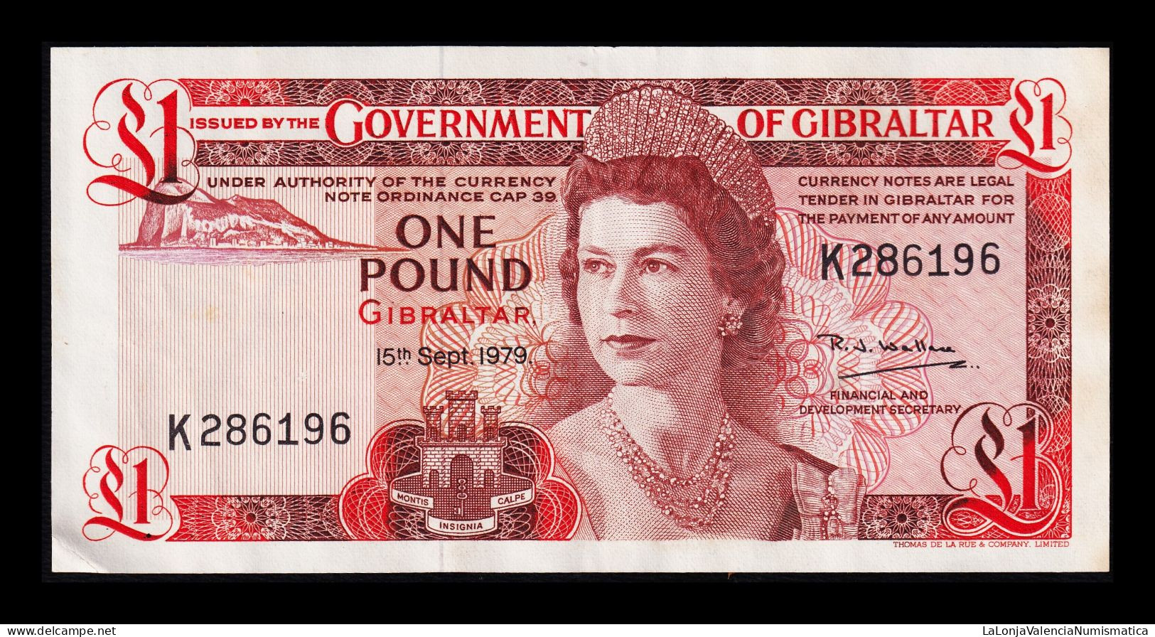 Gibraltar 1 Pound Elizabeth II 1979 Pick 20b Mbc/Ebc Vf/Xf - Gibraltar