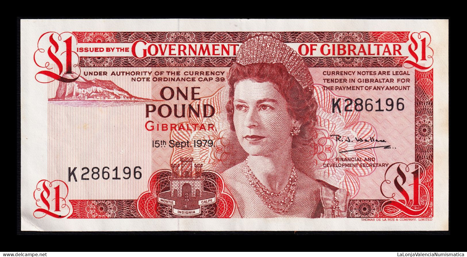 Gibraltar 1 Pound Elizabeth II 1979 Pick 20b Mbc/Ebc Vf/Xf - Gibilterra