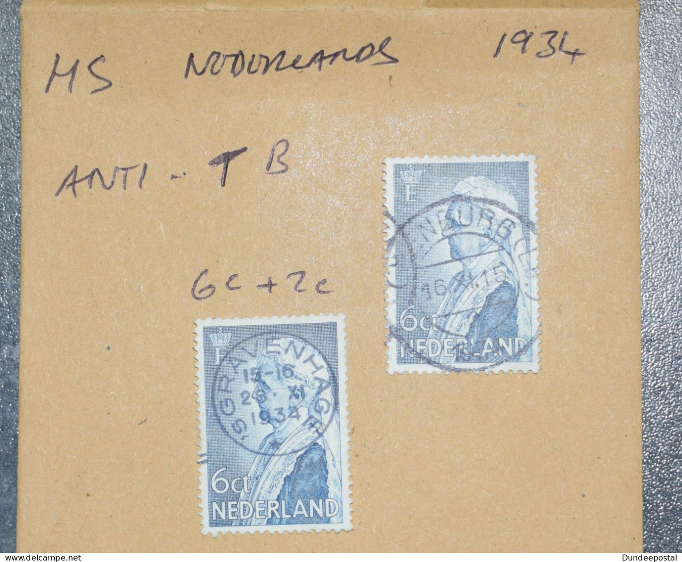 NEDERLAND  Netherlands  STAMPS  Anti T B 1934    ~~L@@K~~ - Gebruikt