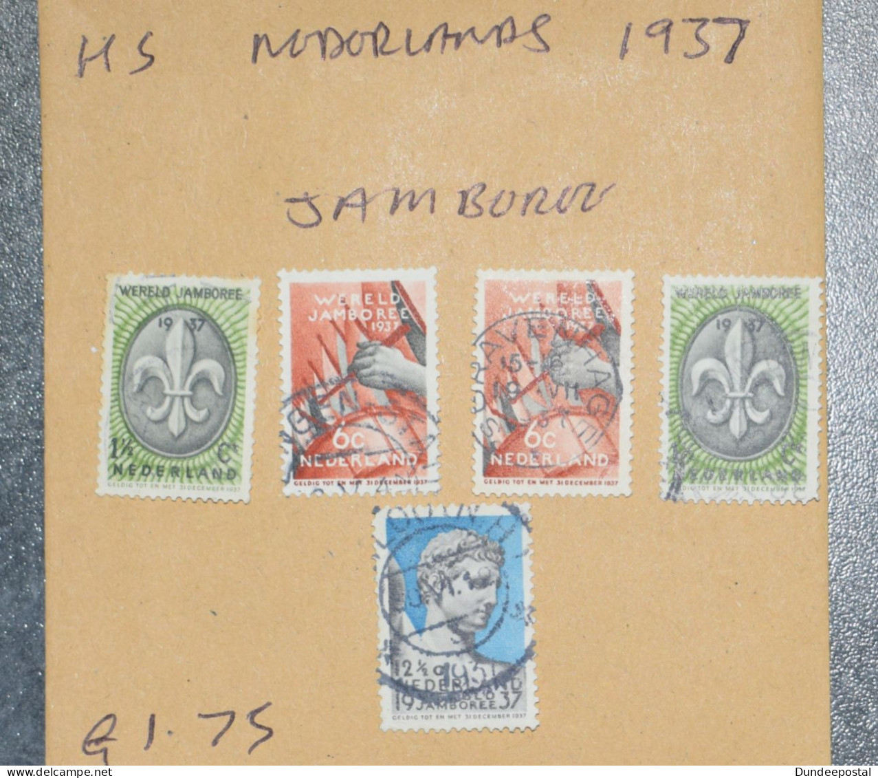 NEDERLAND  Netherlands  STAMPS  Scouts Jamburee 1937    ~~L@@K~~ - Gebruikt