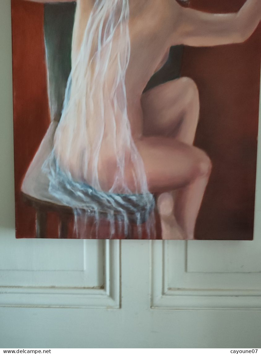 Lily AUGER (1949 - ) "Vénus" Nu Féminin Huile Ou Acrylique Sur Toile Datée 2017 - Oils