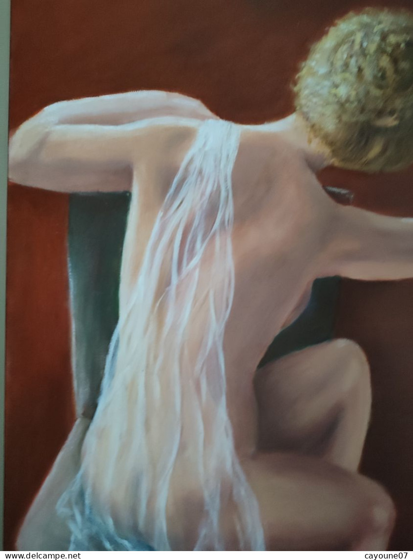 Lily AUGER (1949 - ) "Vénus" nu féminin huile ou acrylique sur toile datée 2017