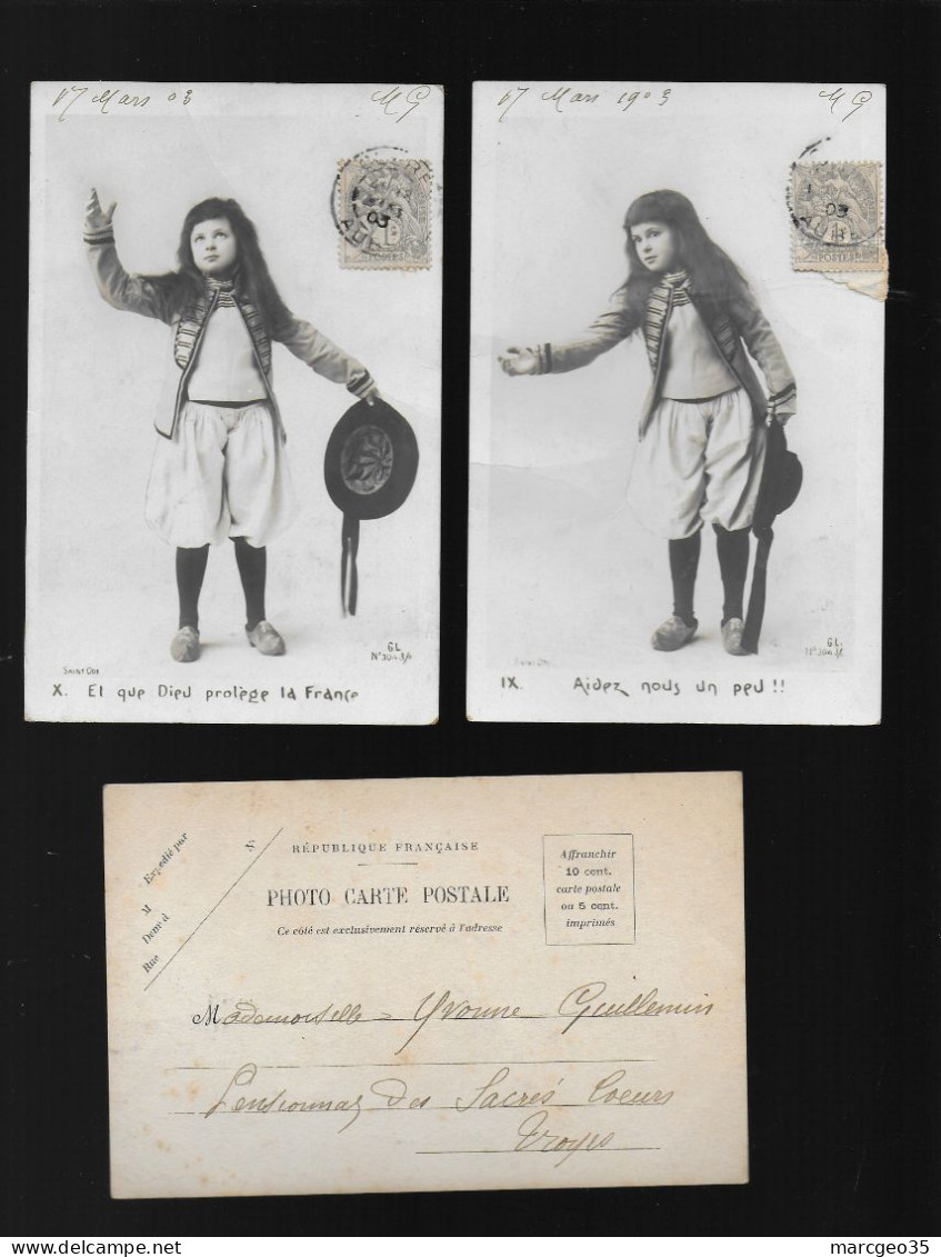 10 Cpa Le Petit Breton Série Complète édit. Saint Ode GL N° 3043/o Précurseur - Collections & Lots