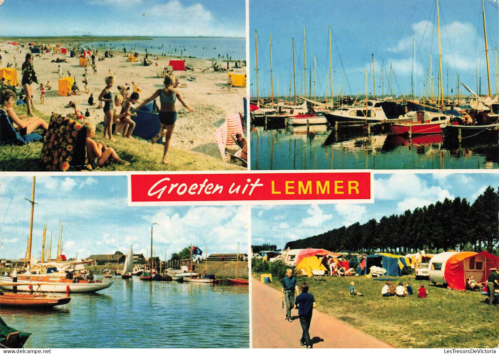 PAYS BAS - Lemmer - Multivues - Colorisé - Carte Postale - Lemmer