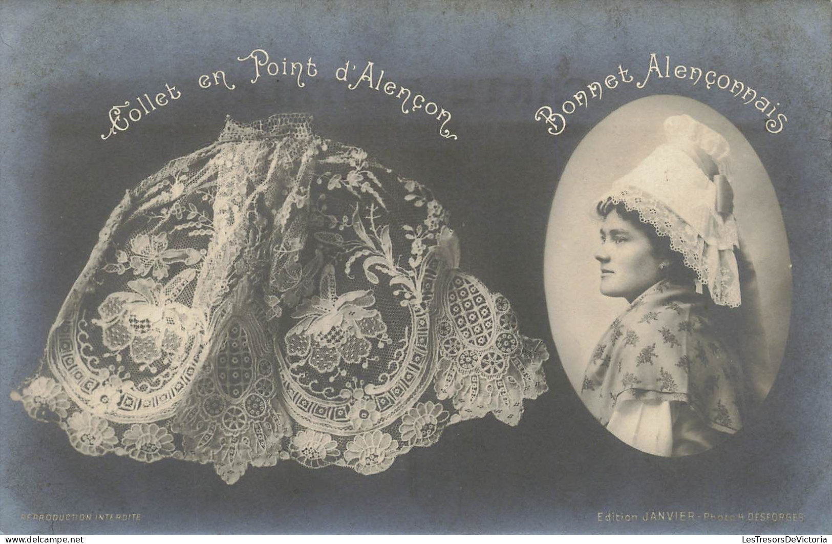 FRANCE -  Alençon - Bonnet En Point D'Alençon - Bonnet Alençonnais - Dentelle - Carte Postale Ancienne - Alencon