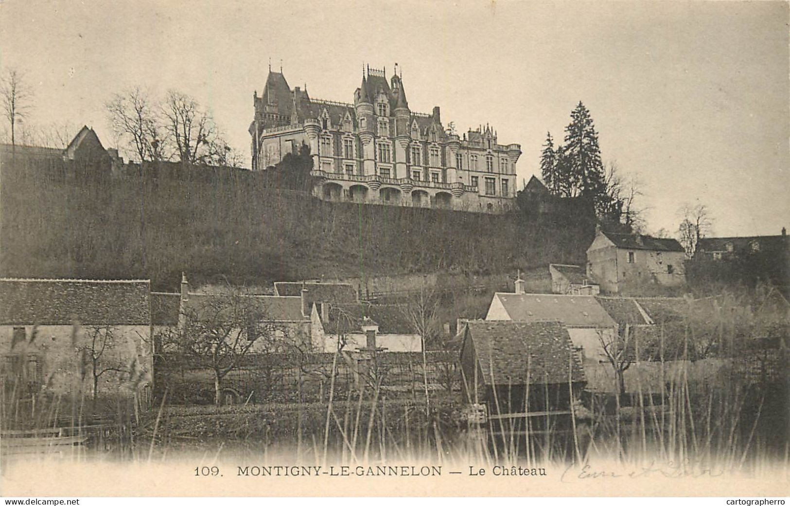 Cpa France Eure Et Loir Montigny-le-Gannelon Le Chateau - Montigny-le-Gannelon