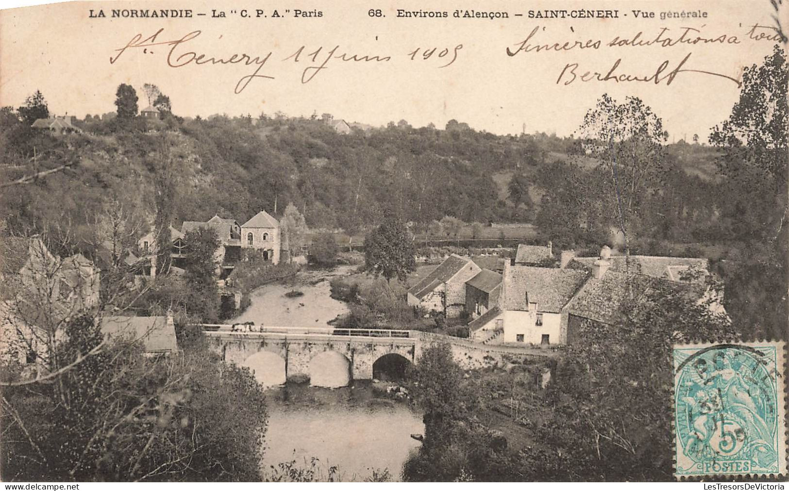 FRANCE - Environs D'Alençon - Saint Cénéri - Vue Générale - Dos Non Divisé - Carte Postale Ancienne - Alencon