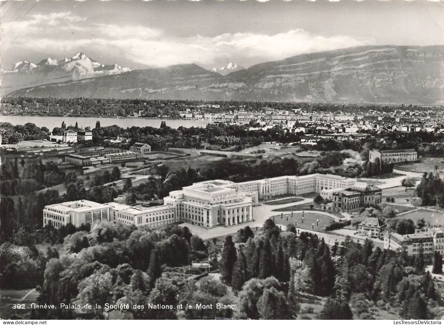 SUISSE - Genève - Palais De La Société Des Nations Et Le Mont Blanc - Vue D'ensemble - Carte Postale - Genève