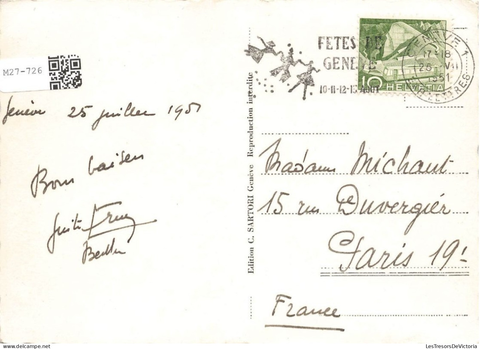 SUISSE - Genève - Palais De La Société Des Nations Et Le Mont Blanc - Vue D'ensemble - Carte Postale - Genève