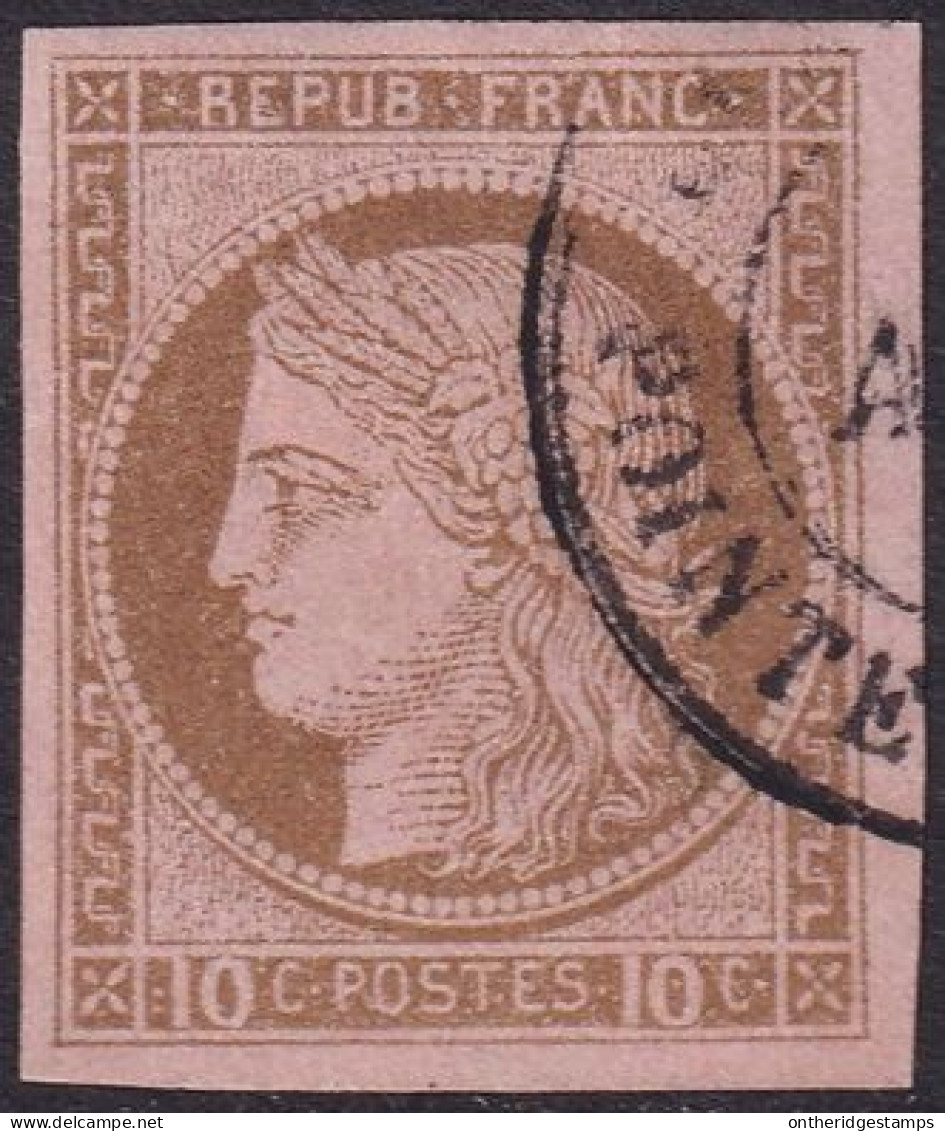 French Colonies 1876 Sc 20 Yt 18 Used Pointe[-a-Pitre] Cancel - Napoleon III