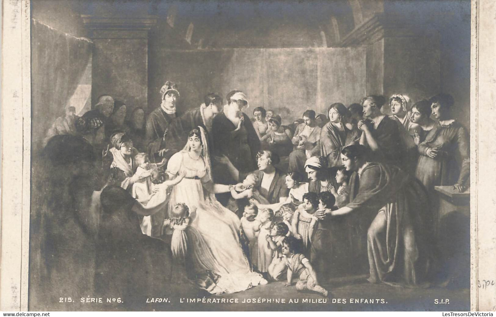 FAMILLES ROYALES - L'impératrice Joséphine Au Milieu Des Enfants - Carte Postale Ancienne - Royal Families