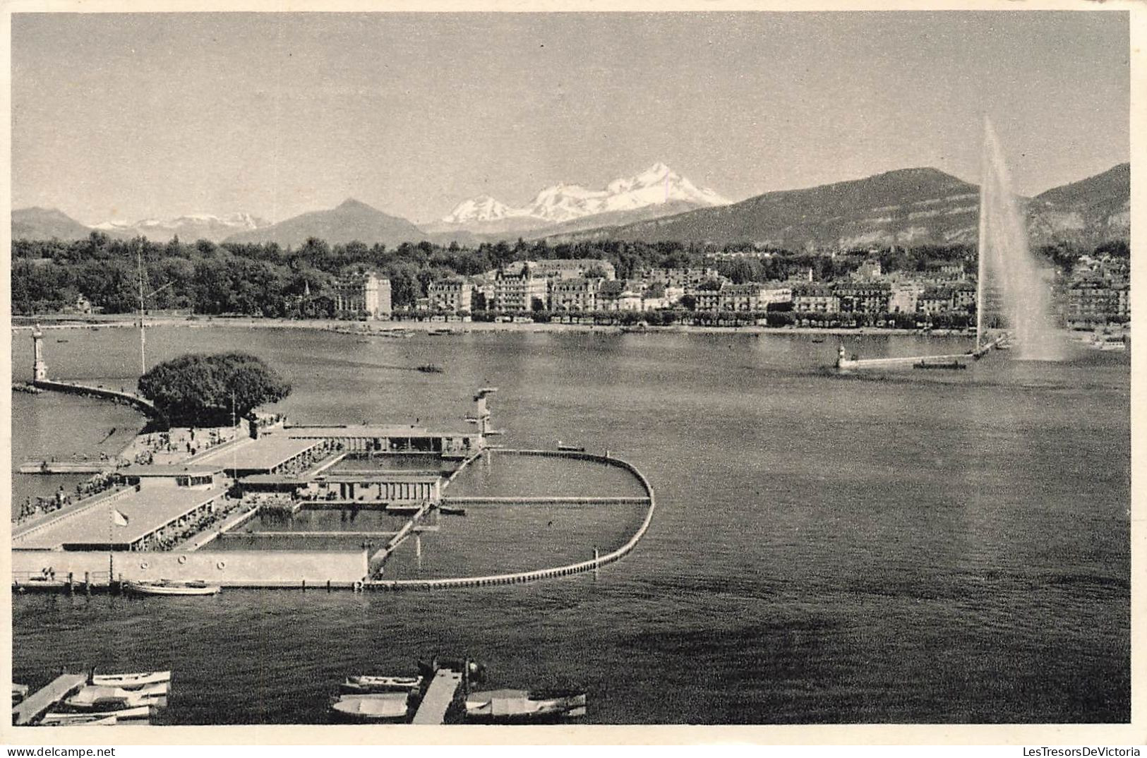 SUISSE - Genève - Jet D'eau Et Le Mont Blanc - Carte Postale - Genève