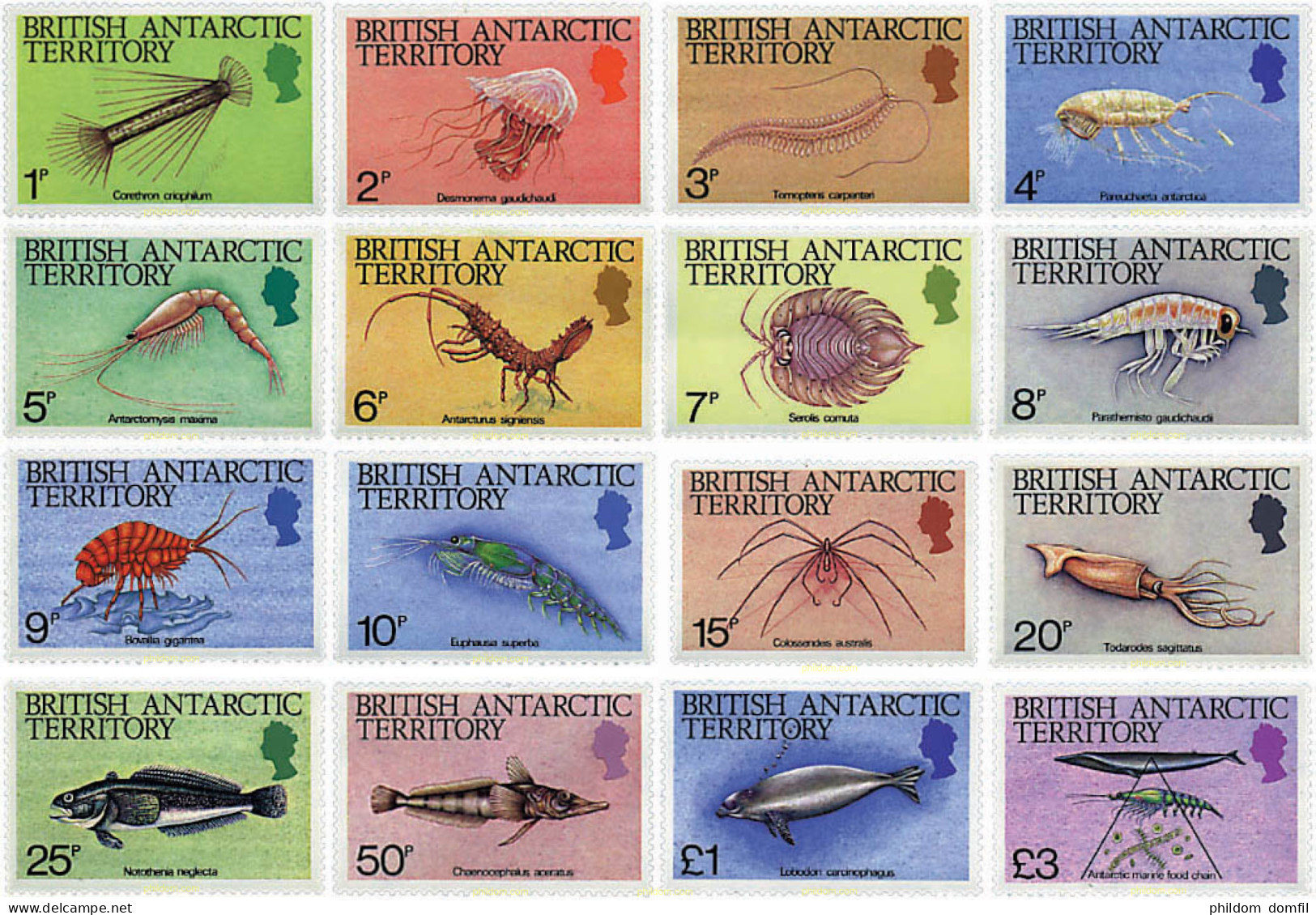 77409 MNH ANTARTIDA BRITANICA 1984 VIDA MARINA - Unused Stamps