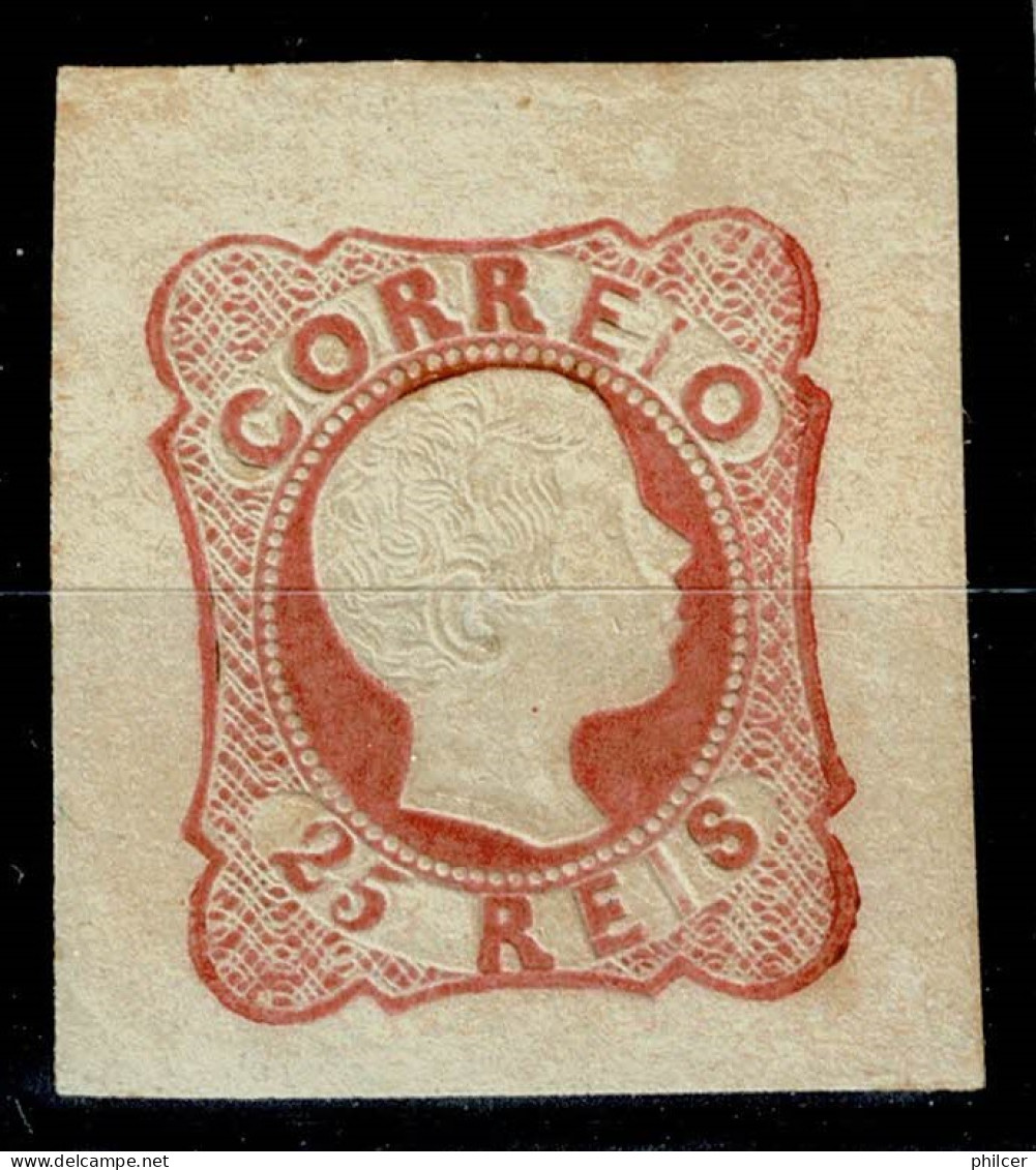 Portugal, 1856/8, # 13d, Tipo VII, Com Certificado, MH - Neufs