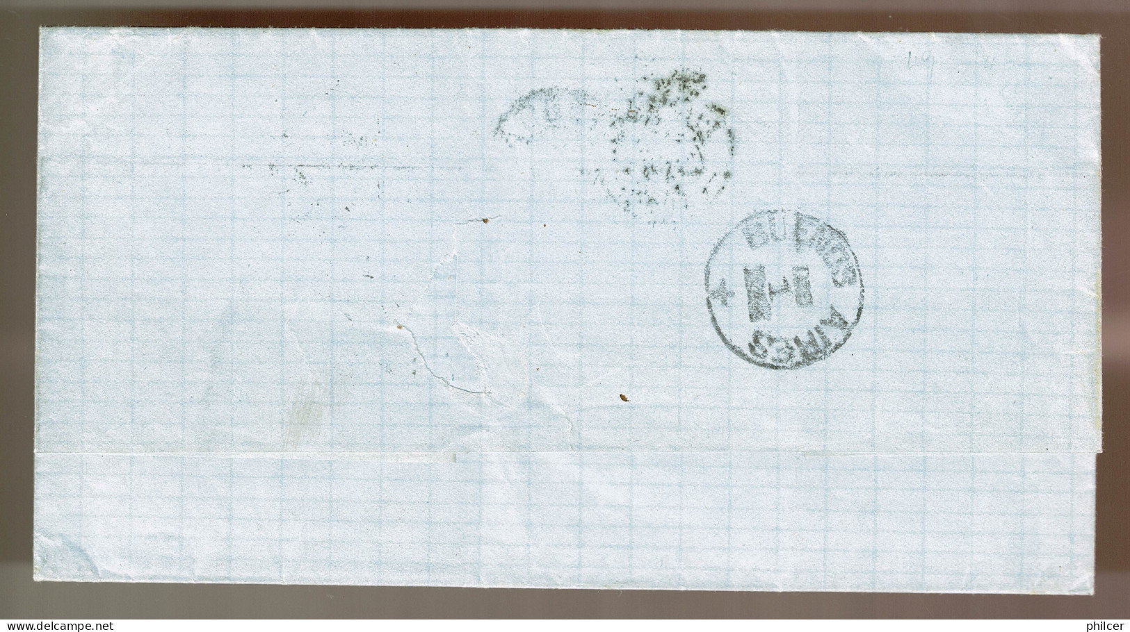 Portugal, 1877, # 47a Dent. 13 1/2, Lisboa-Buenos Aires, Com Certificado - Storia Postale