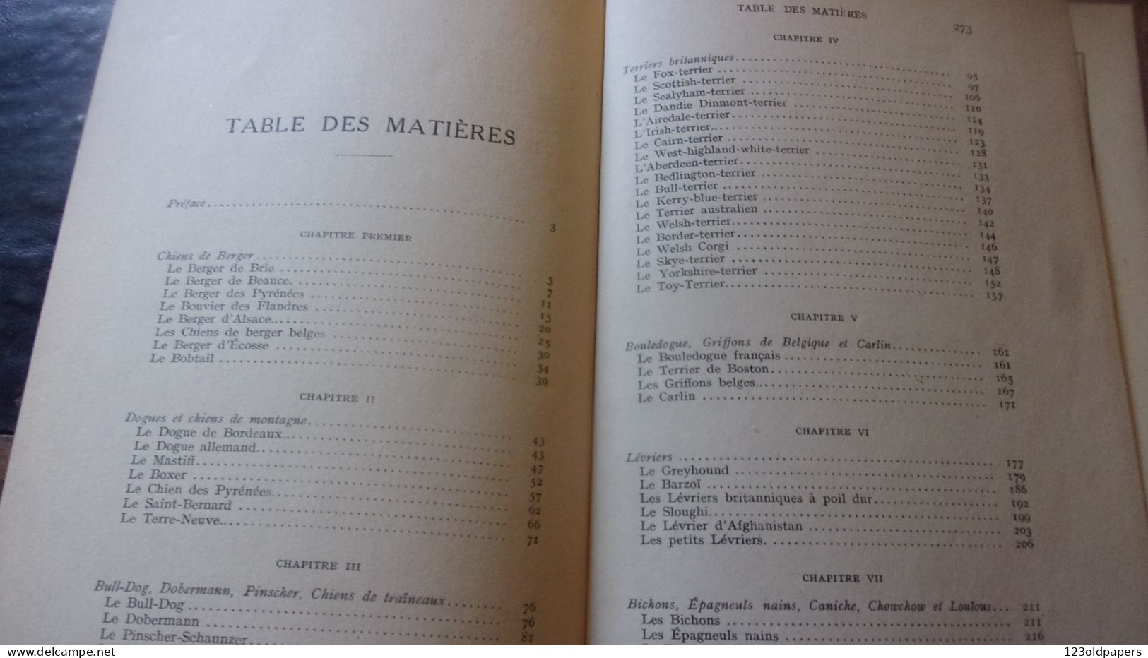 CHIENS DE BERGER - CHIENS DE GARDE -CHIENS D'AGREMENT. - ROBIN V. - 1933  / 275 PAGES FOX LEVRIER BARZOI CARLIN